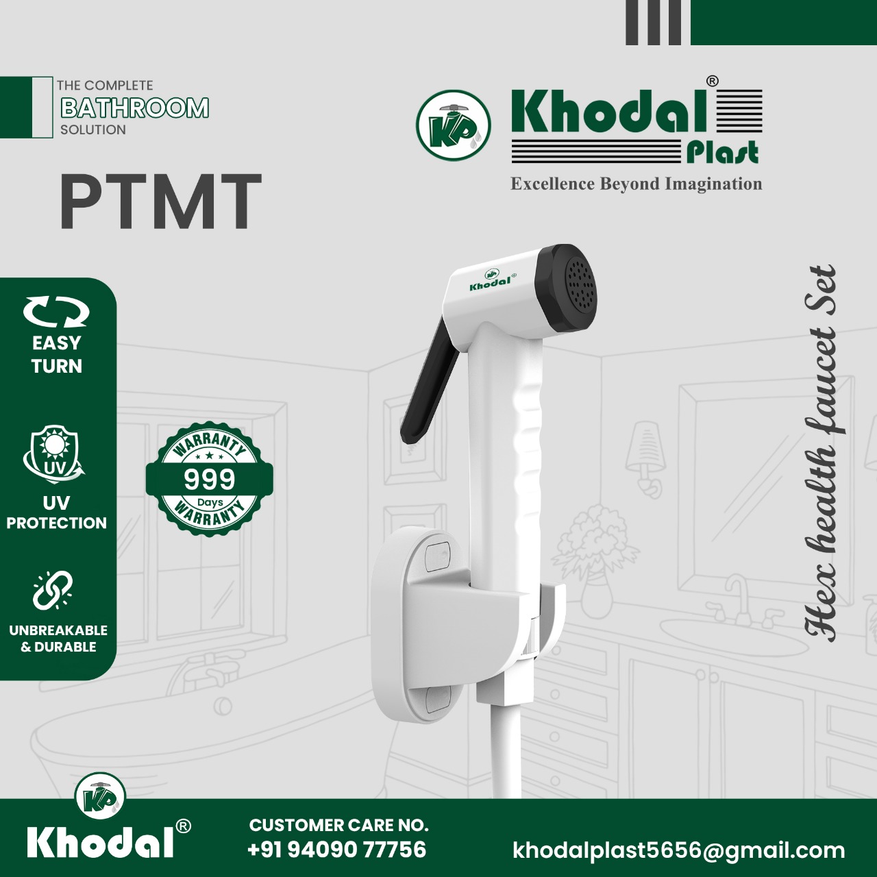 KHODAL PTMT Health Faucet Set